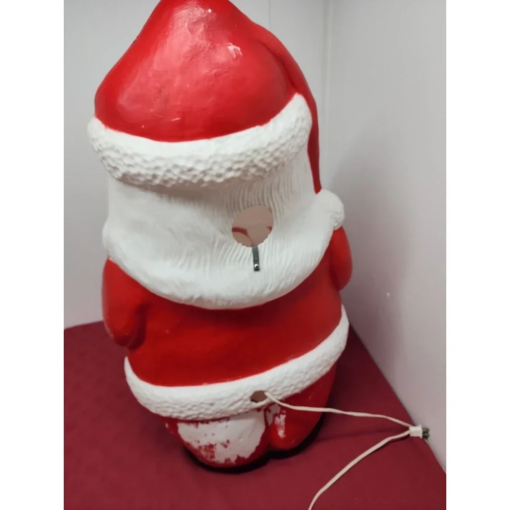 Vintage Union Products 1988 Santa Blow Mold 32 Inch Tested Working Hard To Find